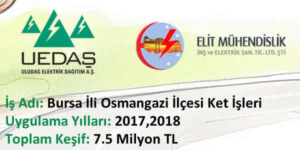 UEDAŞ Ket İhalesi (2017-2019) Osmangazi Grubu Elit Sorumluluğunda